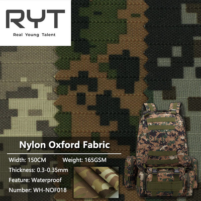 Ripstop Camouflage PU Waterproof Oxford Fabric For Backpack Outdoor Product