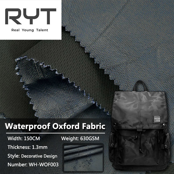 Polyester Canvas Coating Oxford Material Waterproof Decorative Design