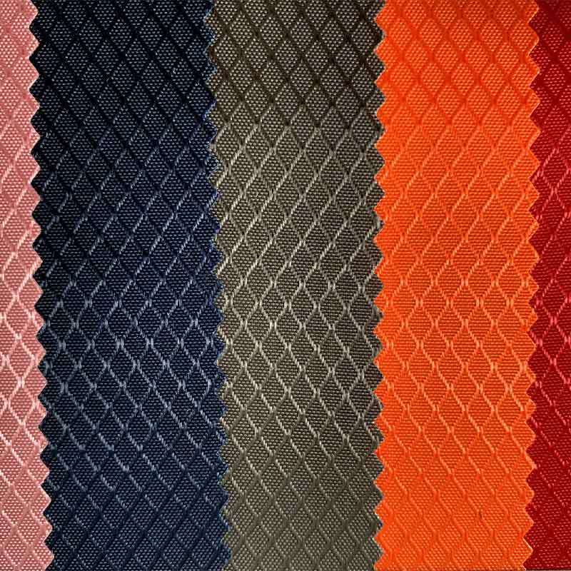 500D rPET Oxford Fabric | Diamond Grid Recycled Polyester | Wholesale B2B Supplier